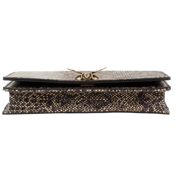 Christian Dior  SNAKESKIN LEATHER EMBELLISHED POUCHETTE CLUTCH - Picture 4 of 4
